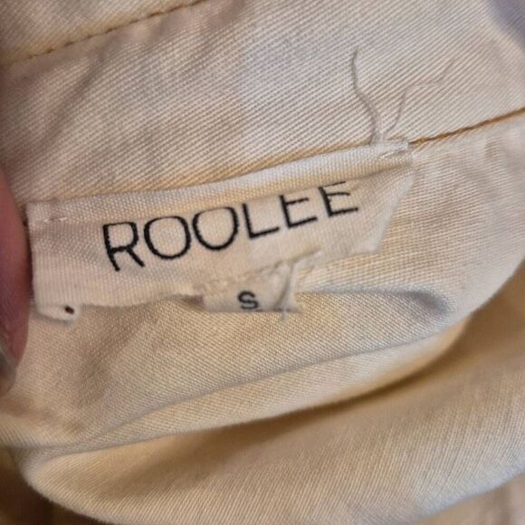 Roolee Women's Ivory Cotton Short Sleeve Jumpsuit - Picture 14 of 15